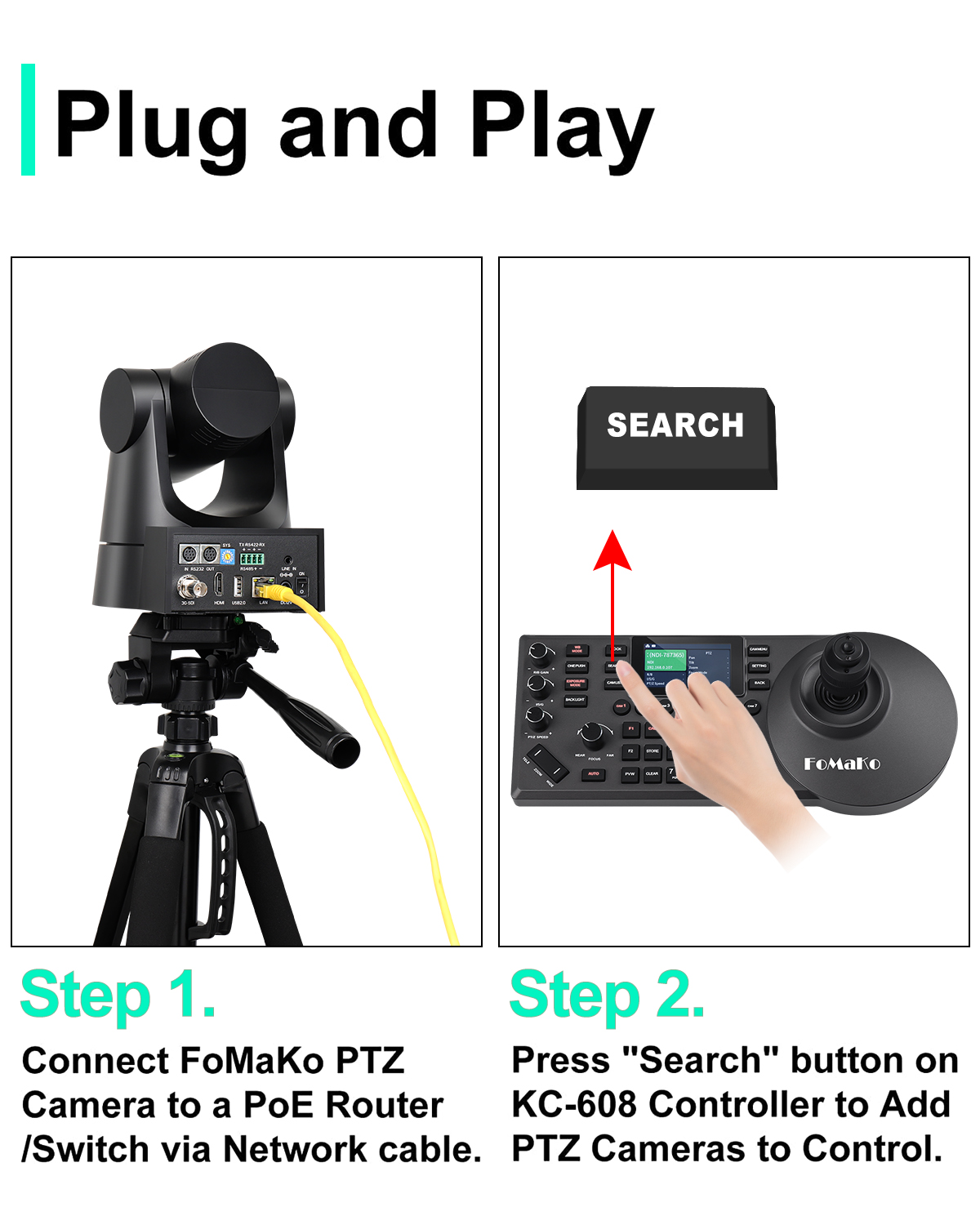 FoMaKo PTZ Camera,  HDMI PTZ Camera,  NDI Camera